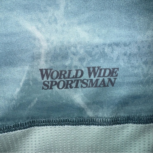 World Wide Sportsman Men’s Fishing Shirt Size XL Blue Long Sleeved Casting Shirt - Picture 5 of 8
